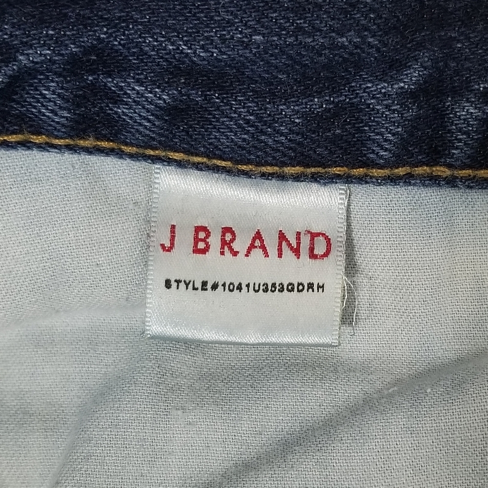 J Brand Cuffed 5 Pocket Frayed Blue Denim Shorts Sz 24 - Picture 8 of 13
